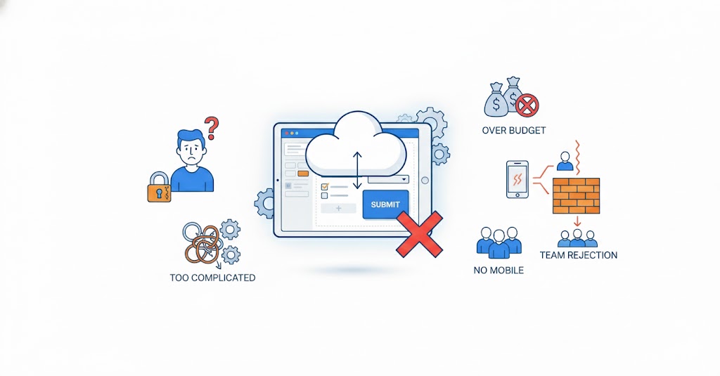 Errores comunes al elegir un software CRM para empresas