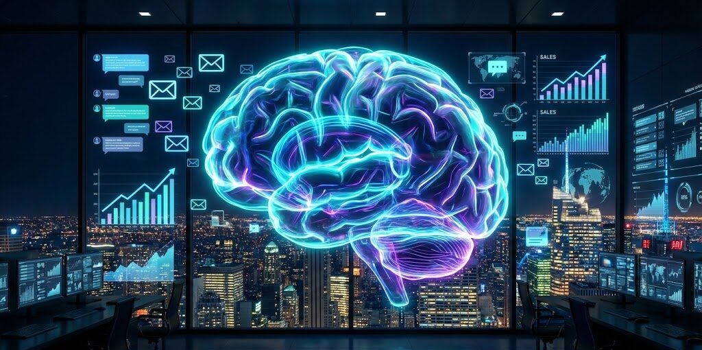 Agente de Ventas con IA gestionando comunicaciones automáticas