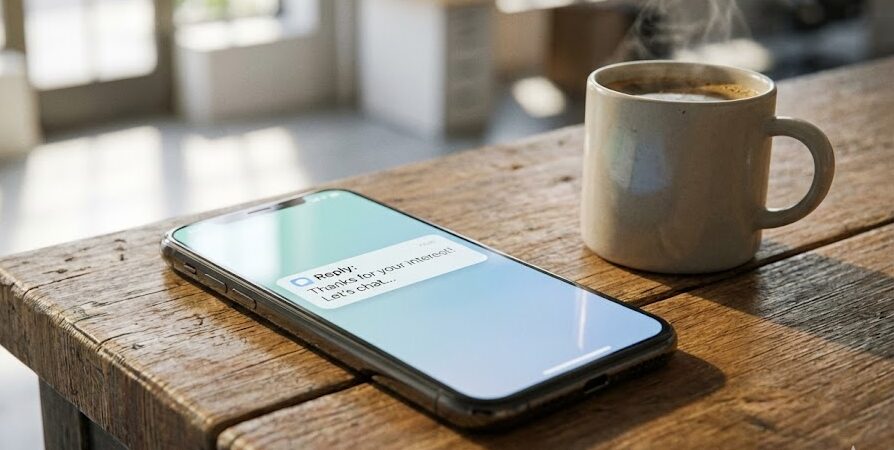 Notificación de respuesta automática en teléfono móvil
