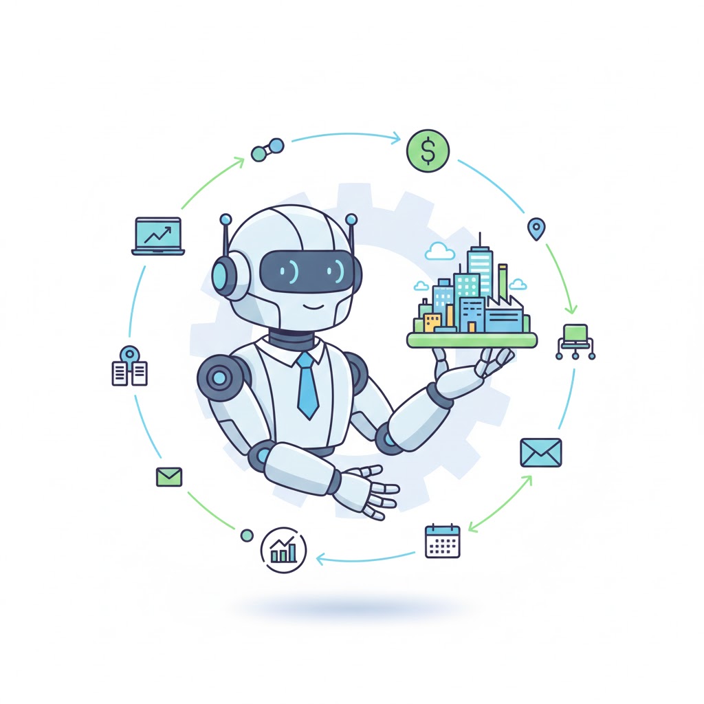 Concepto de delegación de procesos de negocio a sistemas automáticos